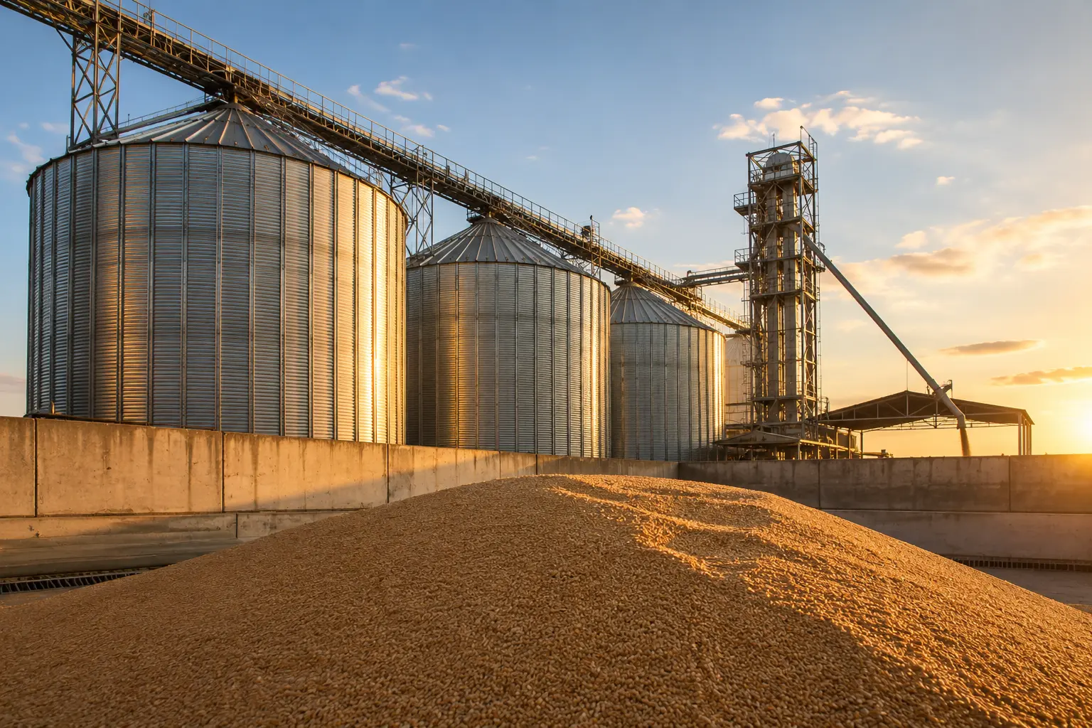 Портовий елеватор для зберігання продукції